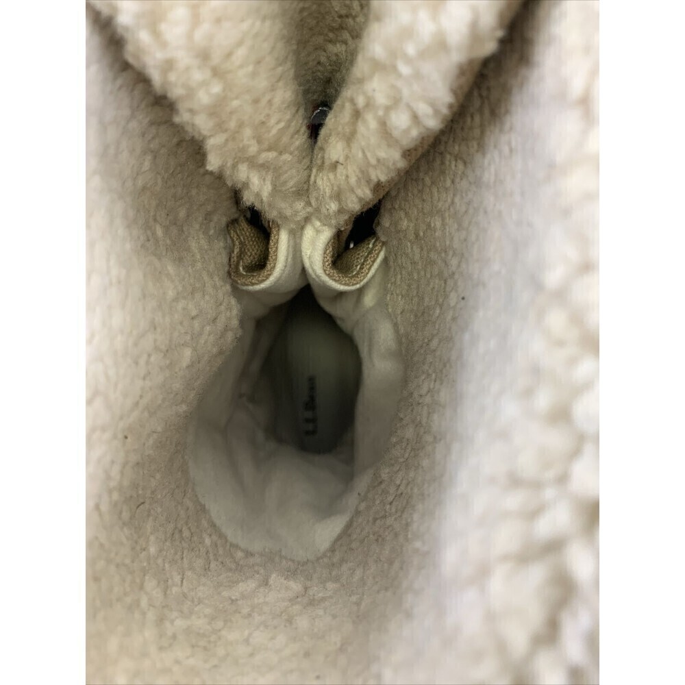 BOGO LL Bean Rangeley Insulated Pac Boots Tan Canvas Lace Up Waterproof 502965 6 - Picture 11 of 13